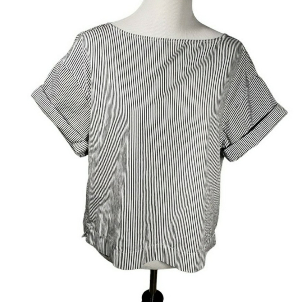 Polo Ralph Lauren shirt, size large, black and white striped